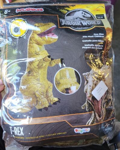 2022 Jurassic World T-Rex aufblasbares Kinderkostüm - Bild 1 von 1