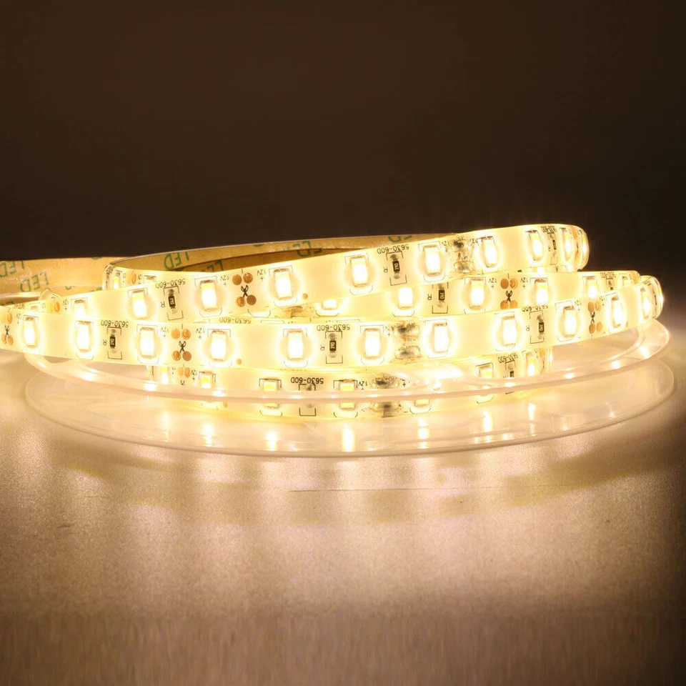 1/3/5m LED Strip Waterproof Lights 5630 SMD Tape Cabinet TV Lighting Decorations - Image 4 of 4