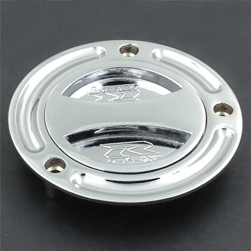 Tapas plateadas sin llave para tanque de combustible aptas para Suzuki GSXR600 GSXR750 GSXR1000 2003-2016 Foto 3 de 4
