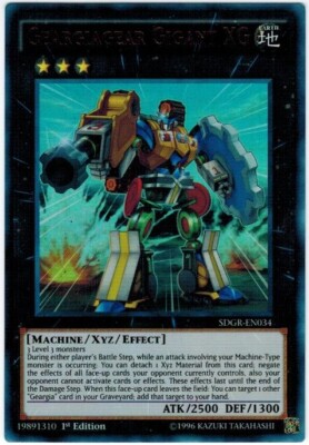 Yu-Gi-Oh! Geargiagear XG Ultra Rare Card – From Geargia Rampage Structure Deck (1st Edition)