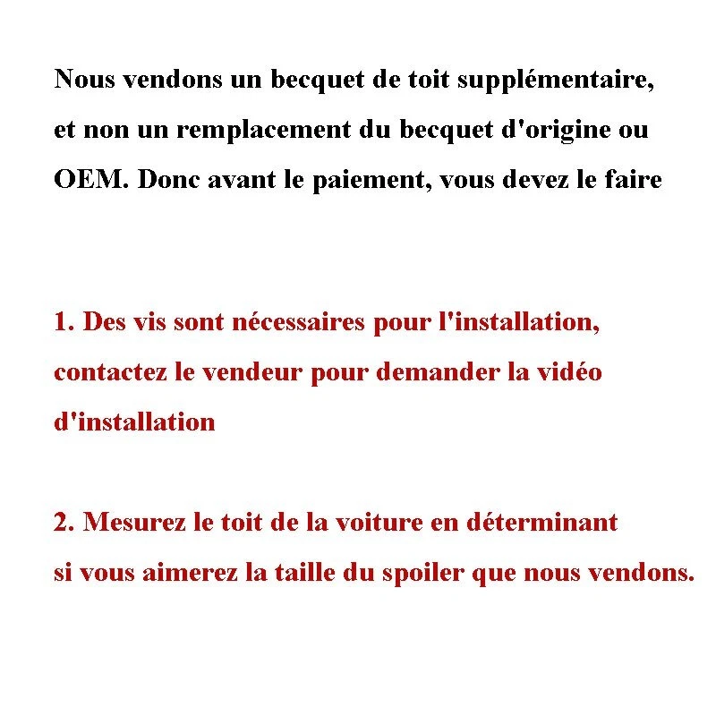 pour VW Scirocco / R 08-17 universel aileron becquet spoiler de coffre de toit - Imagen 2 de 4