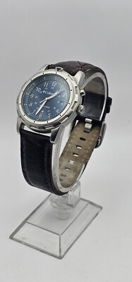 Columbia Cl7313 Watch Indiglo Steel Silver Case Rotating Bezel