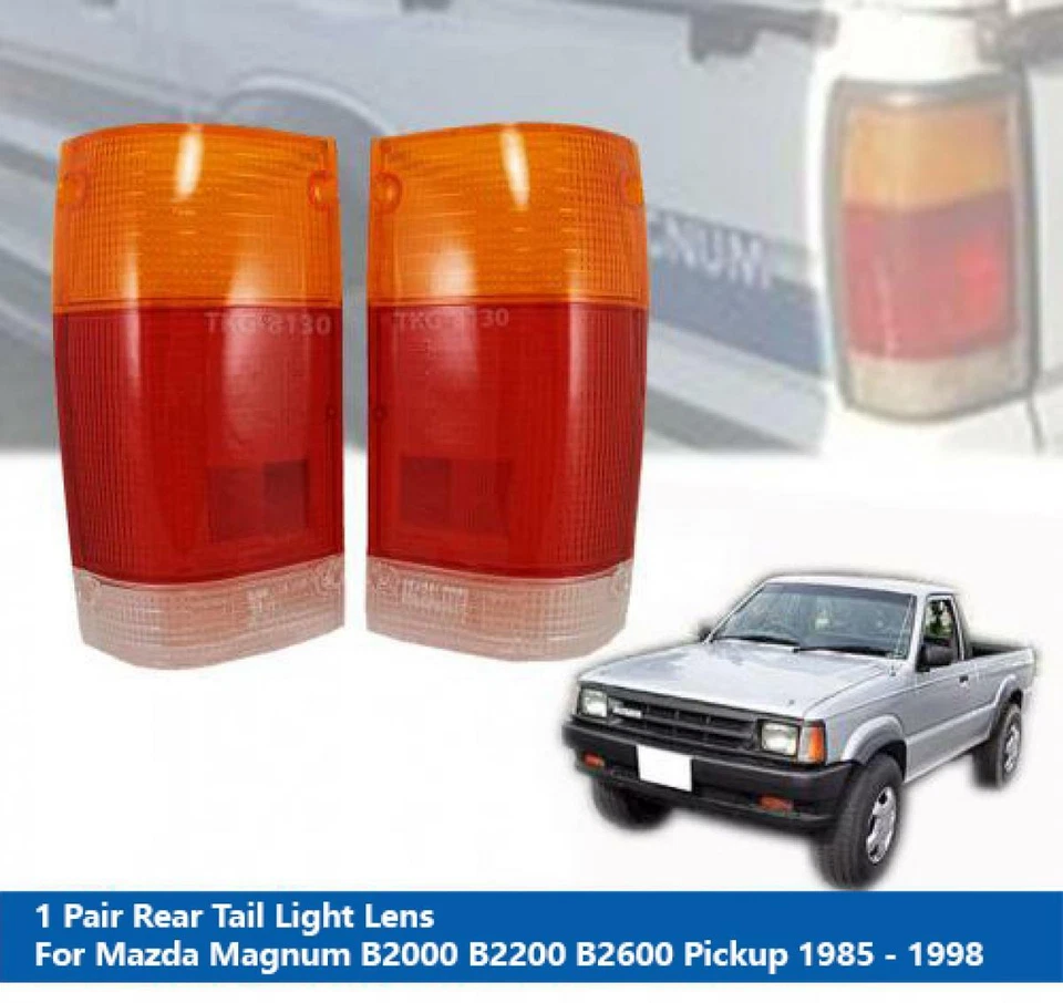 PAR DE LENTES DE LUZ TRASERAS Fit MAZDA MAGNUM B2000 B2200 B2600 1985 - 1998 Foto 2 de 4