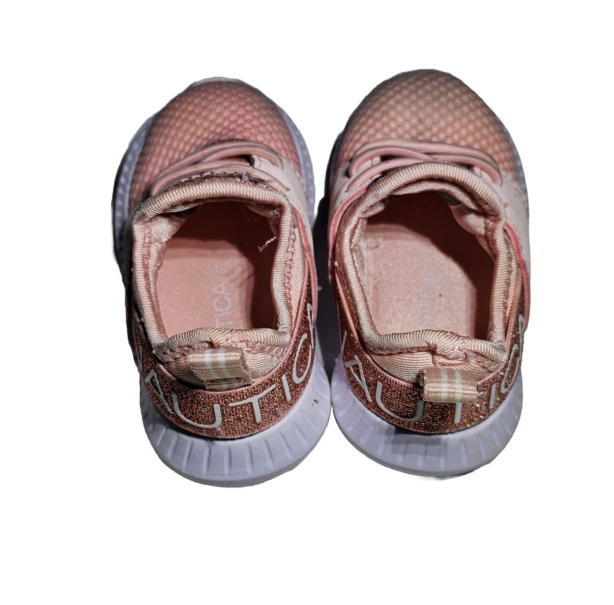 Baby Nautica Shoes Pink White Size US 5 Sneakers Kappil Toddler Slip On