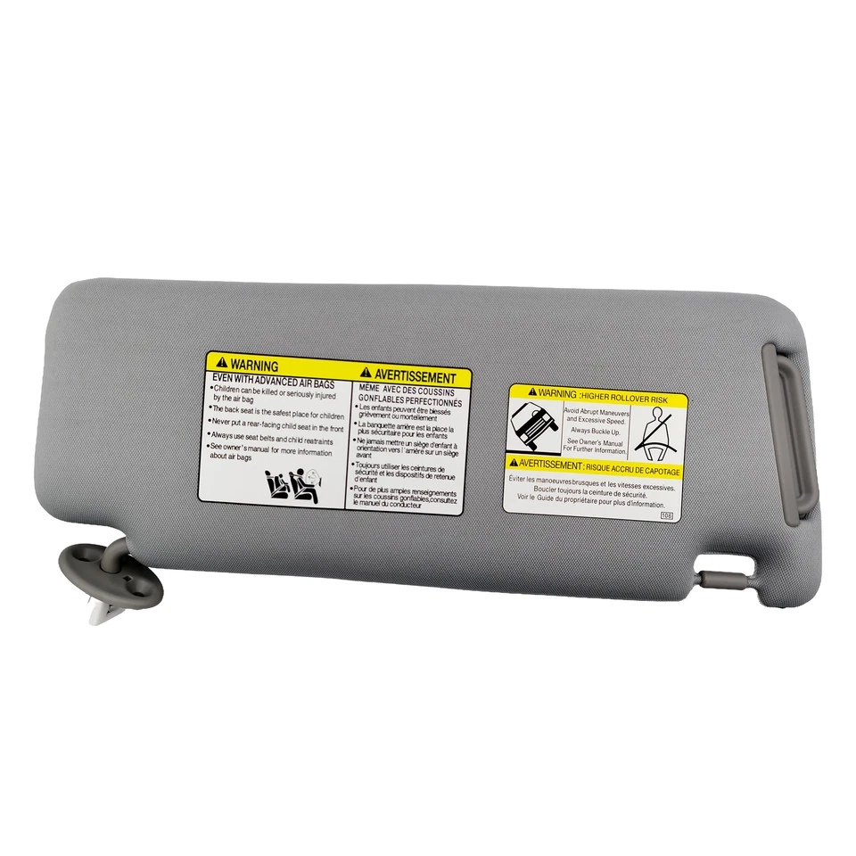 Viseira solar lateral para motorista Toyota 4runner cinza 2010-2023 74320-35A91-B1 - Imagem 3 de 4