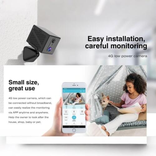 3MP Wireless WiFi Mini Kamera PIR Intelligent Alarm APP Fernbedienung 2000mah Bettery