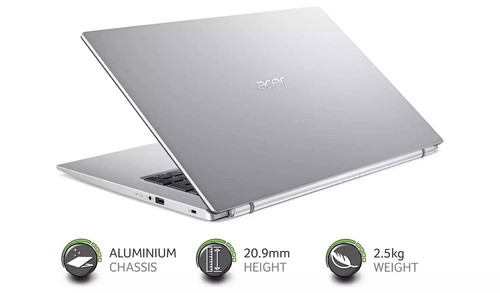 Acer Aspire 3 17.3 A317 Intel core i5 1115G4 8GB DDR 1TB SSD Laptop Silver W11 - Picture 3 of 7