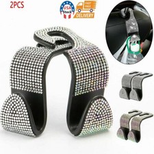 4X Bling Car Seat Back Headrest Hooks Hanger Holder Hook For Bag Purse Cloth USA