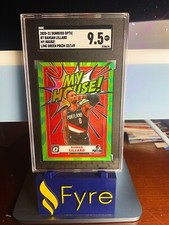 2021 Donruss Optic My House Lime Green Prizm /149 Damian Lillard SGC 9.5. Bucks