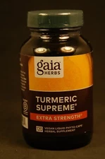 Gaia Herbs Turmeric Supreme Extra Strength 120 Vegan Liquid Phyto-Caps