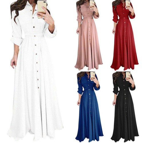 Maxi Dress Ladies Casual Office 