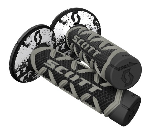 MOTORRAD GRIFFE SCOTT TRIPLE DIAMOND GRIPS RACING CROSS ENDURO GRAU SCHWARZ