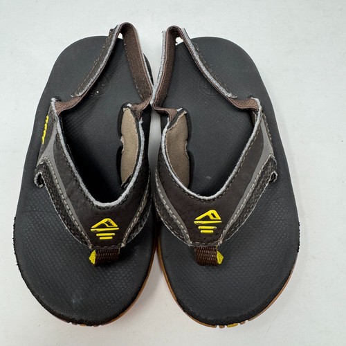 Reef Flip Flops Sandals Shoes Brown Toddler Baby Unisex Size 5/6
