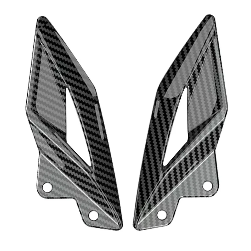 Protectores de placas de talón de fibra de carbono para Triumph Street Triple 765/R/RS 2016-2024 Foto 3 de 4