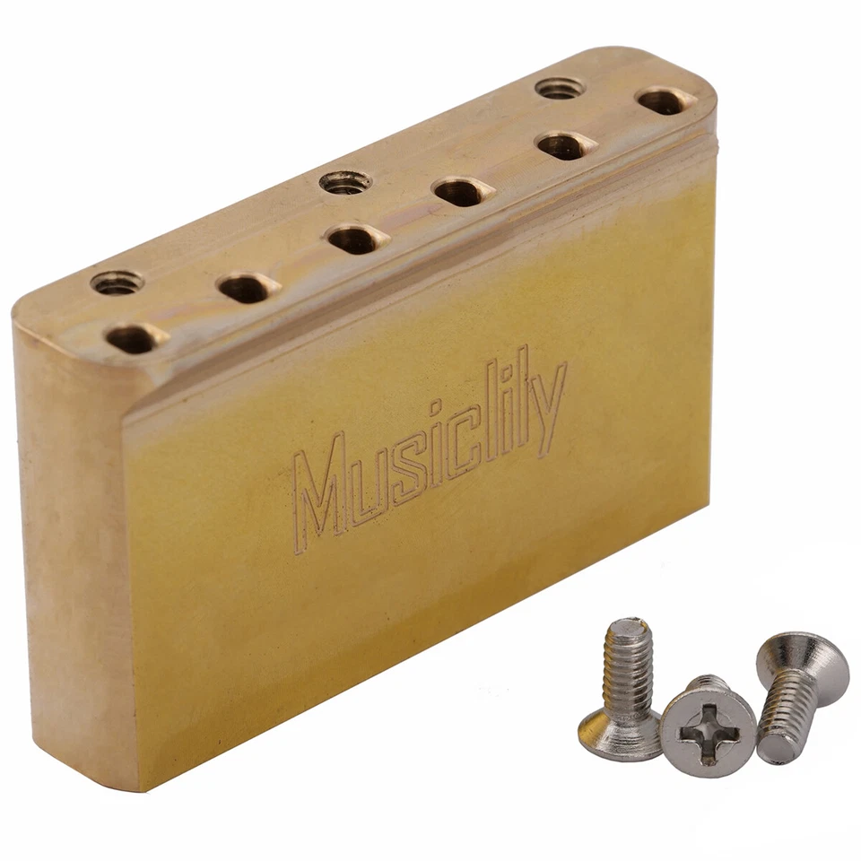 Musiclily Ultra 54mm Full Brass 37mm Tremolo Block For GOTOH 510 Series Bridge