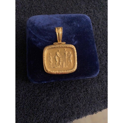 18K Gold 8 grams Fresco Pendant by Tagliamonte - Picture 14 of 14