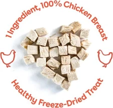 Freeze-Dried Chicken Breast Treat 100% Natural Chicken for Dogs & Puppies