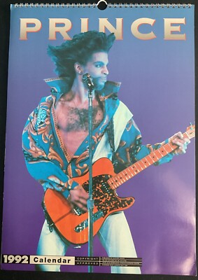 Prince - 1992 U.K. Calendar - Great Item for Collectors!  Great Images! RARE!