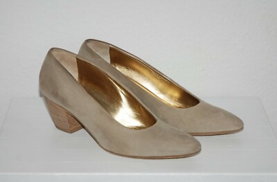 WALTER STEIGER * edle Pumps Veloursleder in Beige Größe 36,5