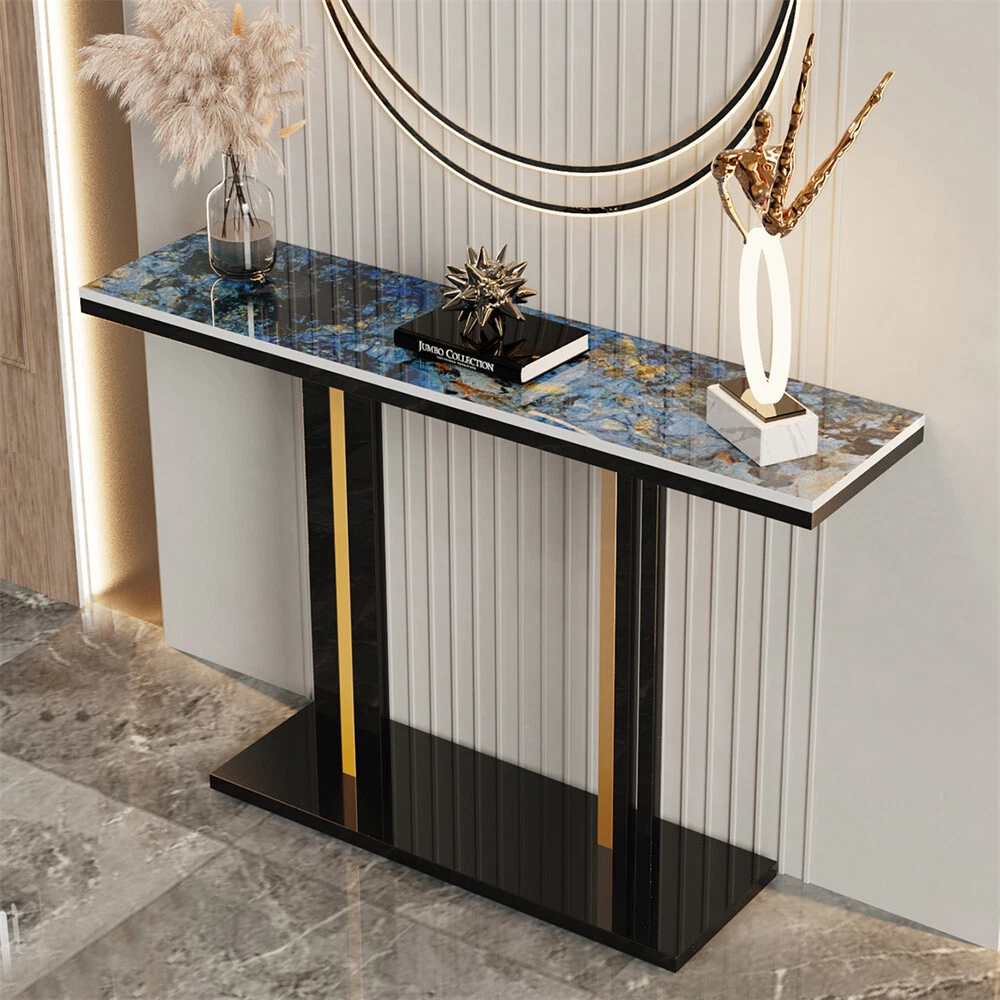 Marble console table with cheap shelf