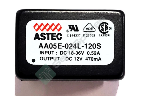 ASTEC AA05E-024L-120S DC DC CONVERTER 12V 5W, 2 pcs.