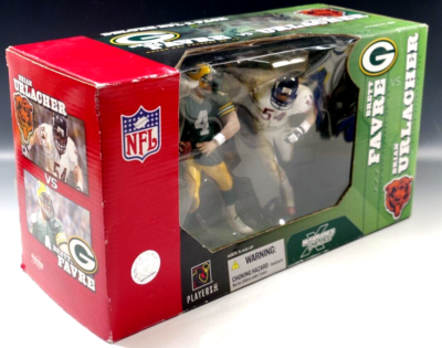 MCFARLANE BRETT FAVRE VS BRIAN URLACHER 2 PACK SET PACKERS NFL