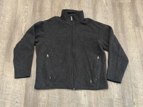 Smartwool Merino Wool Blend Full Zip Sweater Jacket Women's MED Dark Gray NO TAG - Picture 1 of 13