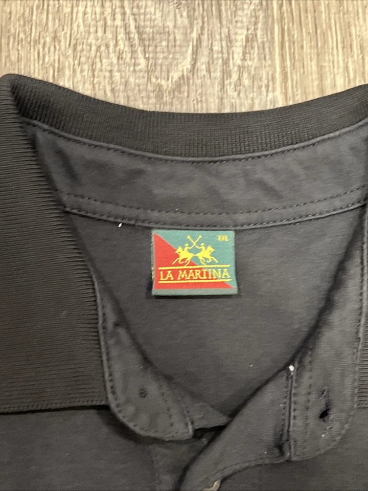 Polo Porsche La Martina Team 2012 rojo negro pony para hombre 2XL algodón manga corta Foto 4 de 4