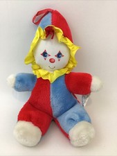 Vintage Amtoy Baby Soft Touch Clown Doll Plush Chimes American Greetings 1982