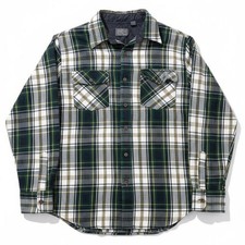 Vintage plaid flannel long sleeve shirt size medium tall