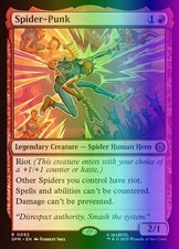 MTG Magic the Gathering Spider-Punk (92/314) Marvel's Spider-Man LP FOIL