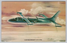 Curtiss-Wright X-19 VTOL Experimental US Military Aviation Postcard