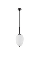 Nova Luce Lato Pendelleuchte Schwarz-Weiß HöHenverstellbar Dimmbar E14 Glas
