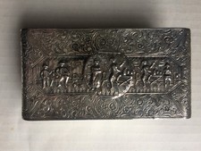 Vintage Silverplate Rolling Ink Blotter Rocker READ