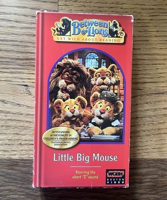 Between the Lions, Get Wild About Reading VHS Little Big Mouse PBS Kids WGBH  01