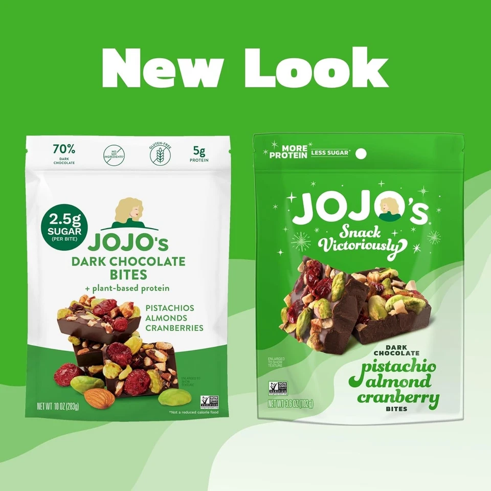 JOJO’s Dark Chocolate Pistachio Almond Cranberry Bites 2 Pack 14.4 oz Gluten Fre - Image 4 of 4