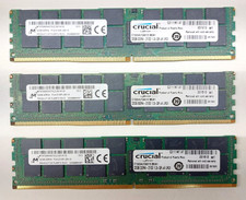 Lot of 3 - Crucial 32 GB 4DRX4 PC4-2133P MTA72ASS4G72LZ-2G1A1IG CZ111NT.XT