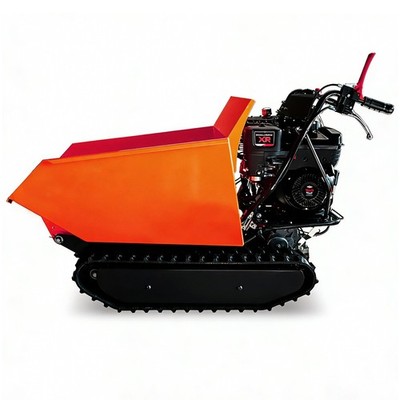 10HP Track Barrow with Hydraulic Assist Gas Powered 1100lb Loading Capacity