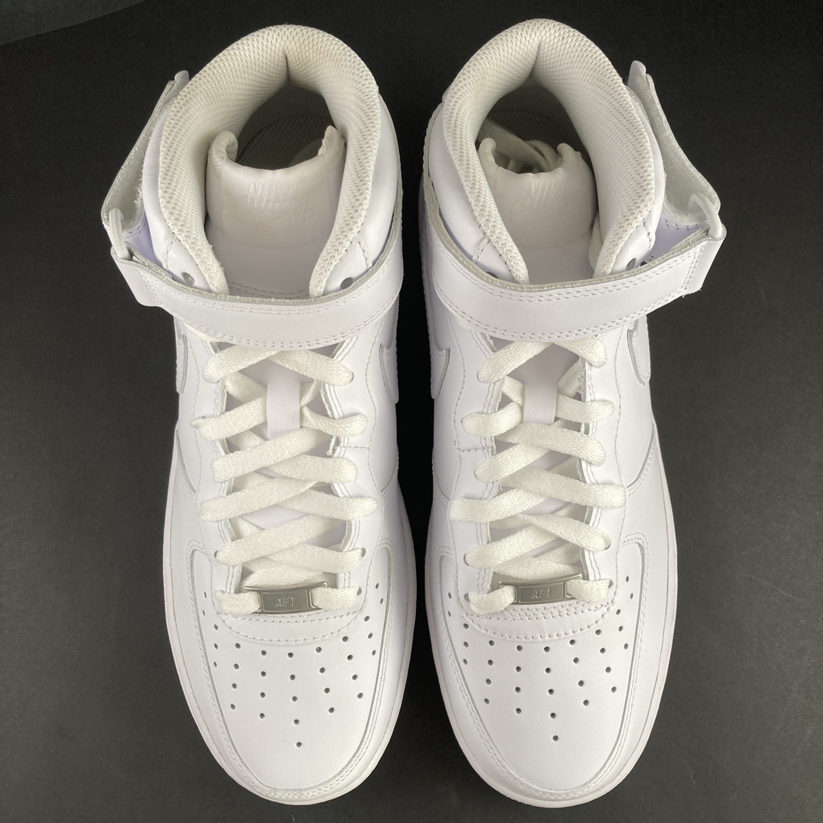 Mens Size 8.5 - Nike Men's Air Force 1 '07 Mid "Triple White" - CW2289-111 thumbnail 2