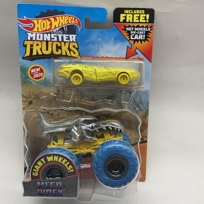 Hot Wheels Monster Trucks  Diecast Crush Car Mega Wrex 1:64 Smoke Free New 
