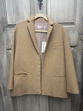 RP $765 Organic John Patrick Oversized Slouch Jacket RTW 16 | Size 4 | Brown