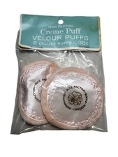 1970’s Max Factor vintage powder puff, NIB, BRAND NEW, read description.