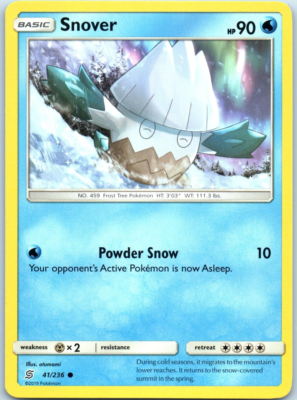POKEMON TCG SNOVER 41/236 COMMON UNIFIED MINDS POKEMON NM