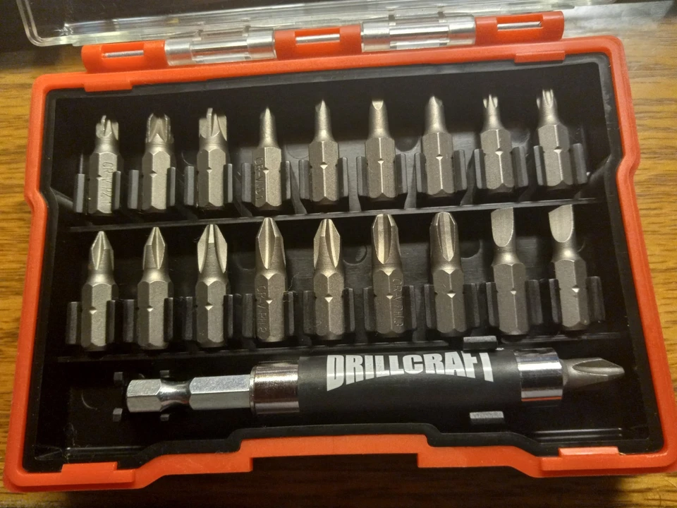 20 Pcs DrillCraft Power driving set in case open box, new - Image 3 of 4