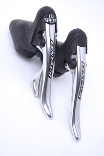 Paar Campagnolo Centaur 10 fach Ergo Hebel Schalthebel silber (C67)