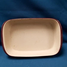 The Pampered Chef Stone Casserole Pan Family Heritage Berry 9" x 13" 