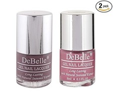 DeBelle Gel Glossy Finish Nail Polish Combo Set of 2 - Majestique Mauve/Mauve O