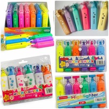 Highlighter Marker Pens Assorted Mult Colours Home Office School Set New