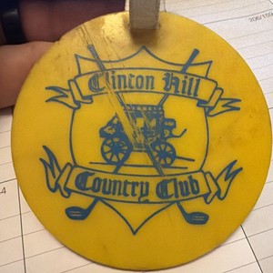 Vintage Clinton Hill Golf Course Jr Golf Tourney Bag Tag Swansea Illinois-CLOSED