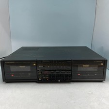 Pioneer CT-1380WR Dual Cassette Deck TESTED FOR PARTS/REPAIR POWERS ON